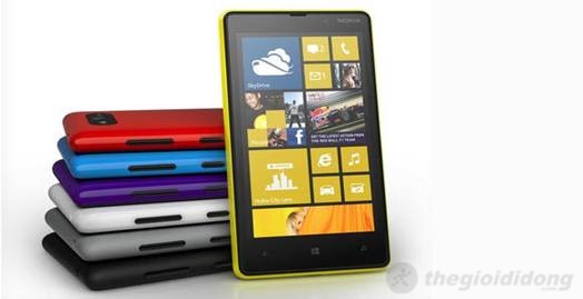 Nokia Lumia  820 có nhiều vỏ màu khác nhau cho người dùng thoả sức lựa chọn