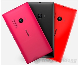 Nokia Lumia 505 được phân phối với ba màu đỏ, đen, hồng