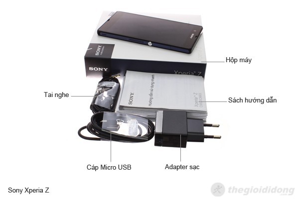 Bộ bán hàng chuẩn của Sony Xperia Z