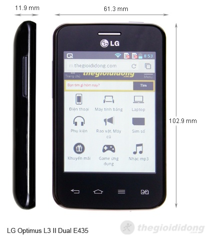 Lg Optimus L Ii Dual E Android Sim Thegioididong