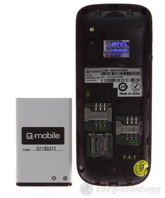 Q-Mobile Q115 có dung lượng pin cao