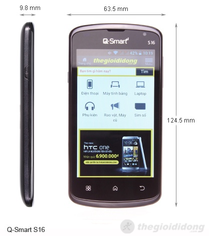 Q Smart S16 kích thước