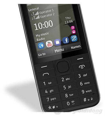 Nokia 208 hỗ trợ mạng xã hội Nokia 208 hỗ trợ mạng xã hội