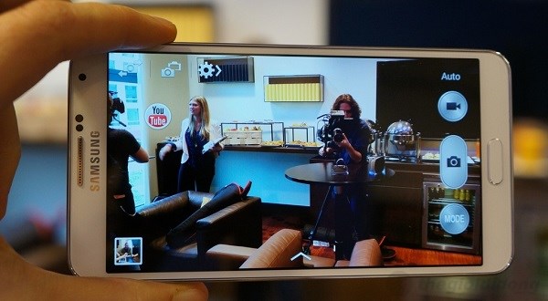 Giao diện Camera trên Galaxy Note 3