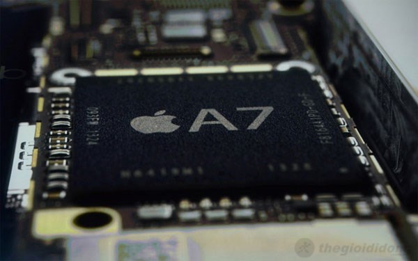 Chip A7 mới trên Iphone 5S được người dùng đặt kỳ vọng lớn