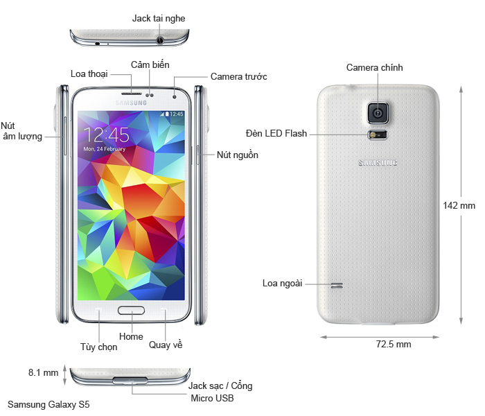 samsung s5 xach tay chat luong tot gia lai re