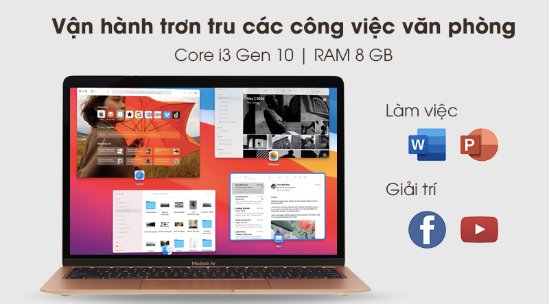 MacBook Air 2020 i3 | CPU Intel Core i3 th?h?10