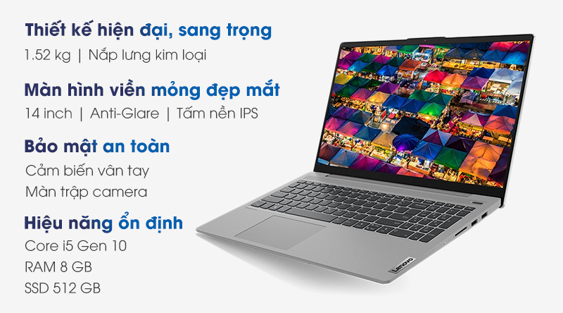 So sánh chi tiết Laptop Lenovo IdeaPad Slim 5 14IIL05 i5 1035G1