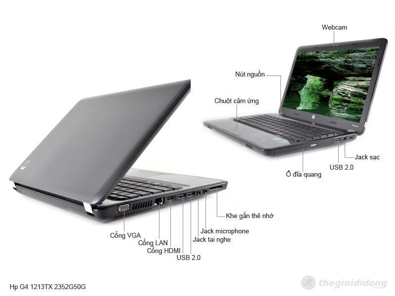 Hp G4 1213TX 2352G50G mô tả chức năng