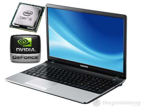 Cấu hình ấn tượng của Samsung 300E5Z với CPU Sandy Bridge Core i5 và card NVIDIA GeForce GT 520MX