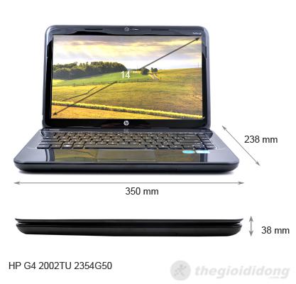 Kích thước của HP G4 2002TU 2354G50