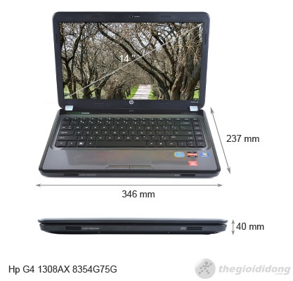 Kích thước HP Pavilion G4-1308AX Kích thước HP Pavilion G4-1308AX