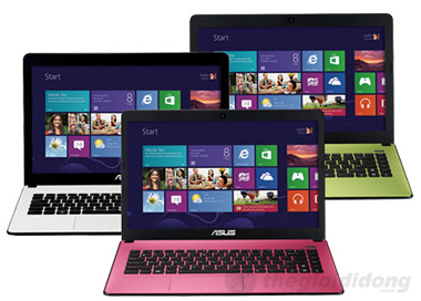 ASUS X401A B822G50 có rất nhiều màu sắc để tự do lựa chọn
