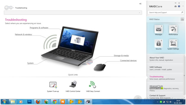 Gói phần mềm hỗ trợ người dùng của Sony