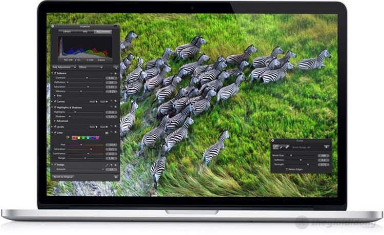 Hình ảnh trên Macbook Pro Retina cực kỳ sắc nét