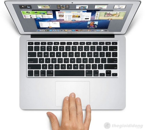 Macbook Air cho góc nhìn trên màn hình khá tốt