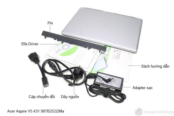 Bộ bán hàng chuẩn của Acer Aspire V5 431 987B2G32Ma