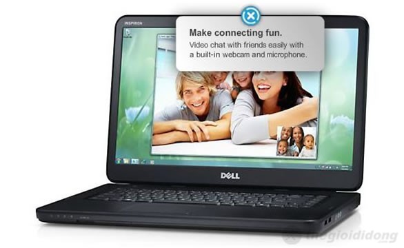 Camera 1Mp cùng với microphone trang bị trên Dell Inspiron N3520 giúp bạn dễ dàng kết nối cùng bạn bè.
