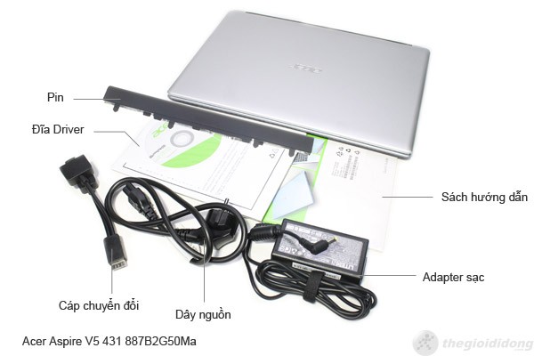 Bộ bán hàng chuẩn của Acer Aspire V5 431 887B2G50Ma