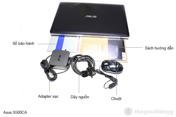 Asus VivoBook S500CA 53314G50HSW8 bộ bán hàng chuẩn