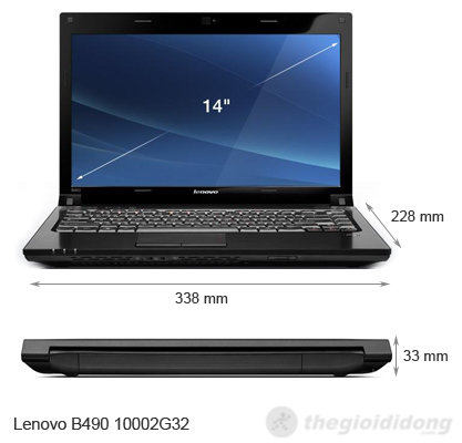 Ảnh kích thước Lenovo B490 10002G32