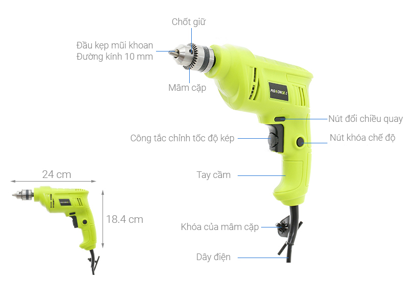 Máy khoan điện Pigeon G6-10A 400W