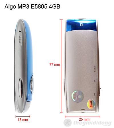 Kích thước của Aigo E5805