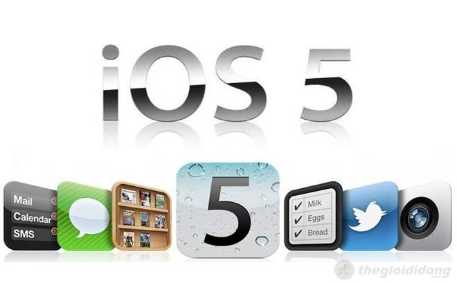 Được trang bị iOS 5 và nâng cấp lên iOS 6