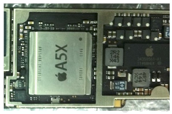 Chip  A5x của iPad 3 được cải thiện gần như gấp đôi so với iPad 2