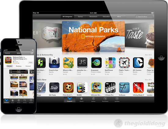 App Store với số ứng dụng phong phú