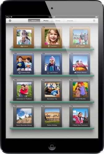 Giao diện iPhotos trên iPad Mini Wifi Cellular 32Gb