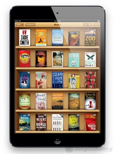 Giao diện iBooks trên iPad Mini Wifi Cellular 64Gb