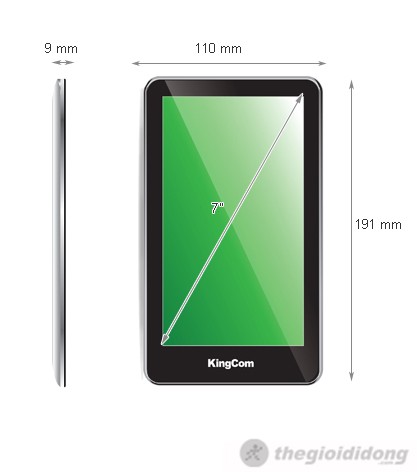 Ảnh kích thước Kingcom Joypad C75 Ảnh kích thước Kingcom Joypad C75