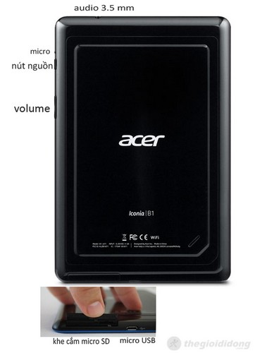 Mặt sau Acer Iconia B1-A71