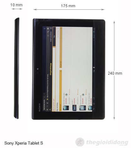 Ảnh kích thước Sony Xperia Tablet SGPT131A1