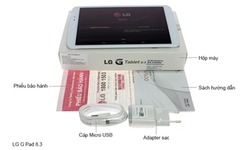 Máy tính bảng cấu hình khủng>>>> lg g pad - 8.3 - v507<<<< - 3