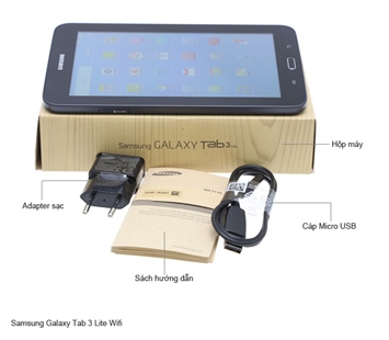 Samsung Galaxy Tab 3 Lite Wifi T110 - 3.190.000 - Full box, New 100%