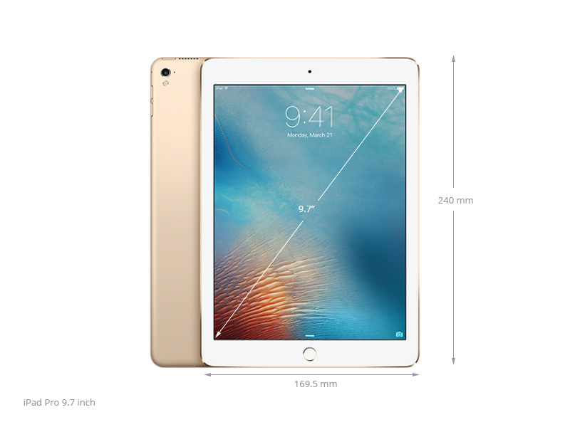 Thông số kỹ thuật Máy tính bảng iPad Pro 9.7 inch Wifi Cellular 32GB