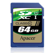 SDXC Apacer Class 10 64GB