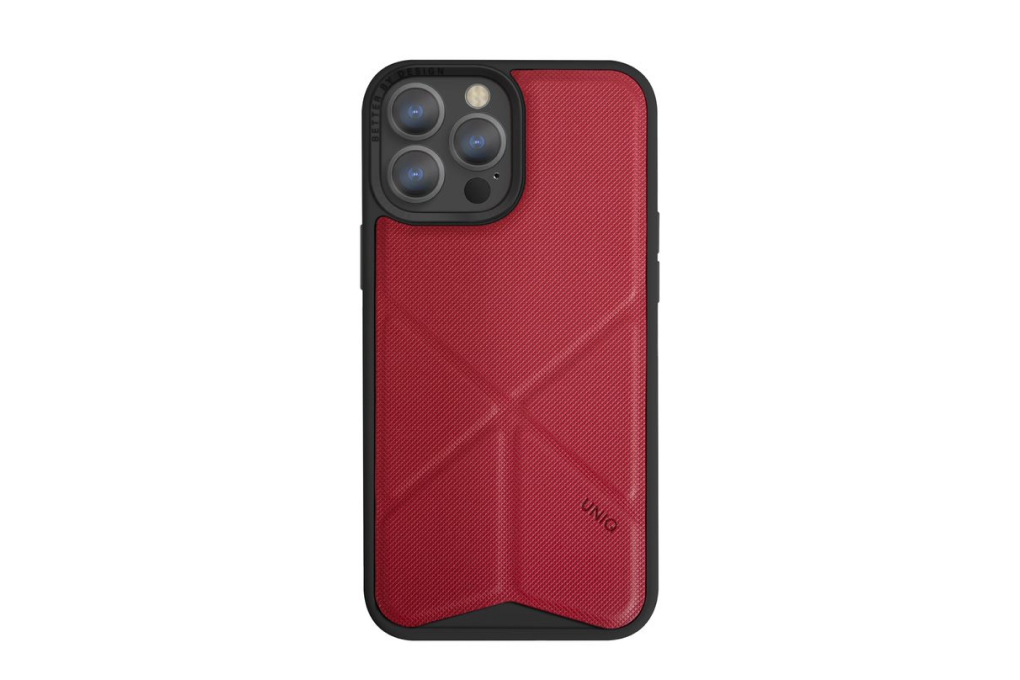 Ốp lưng MagSafe iPhone 13 Pro Max Nhựa cứng viền dẻo da PU UNIQ HYBRID Chính hãng