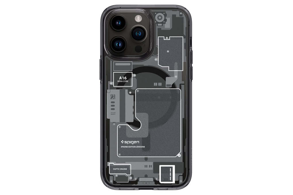 Ốp lưng MagSafe iPhone 14 Pro Max Nhựa cứng PC Spigen Ultra Hybrid MagFit Zero One Chính hãng