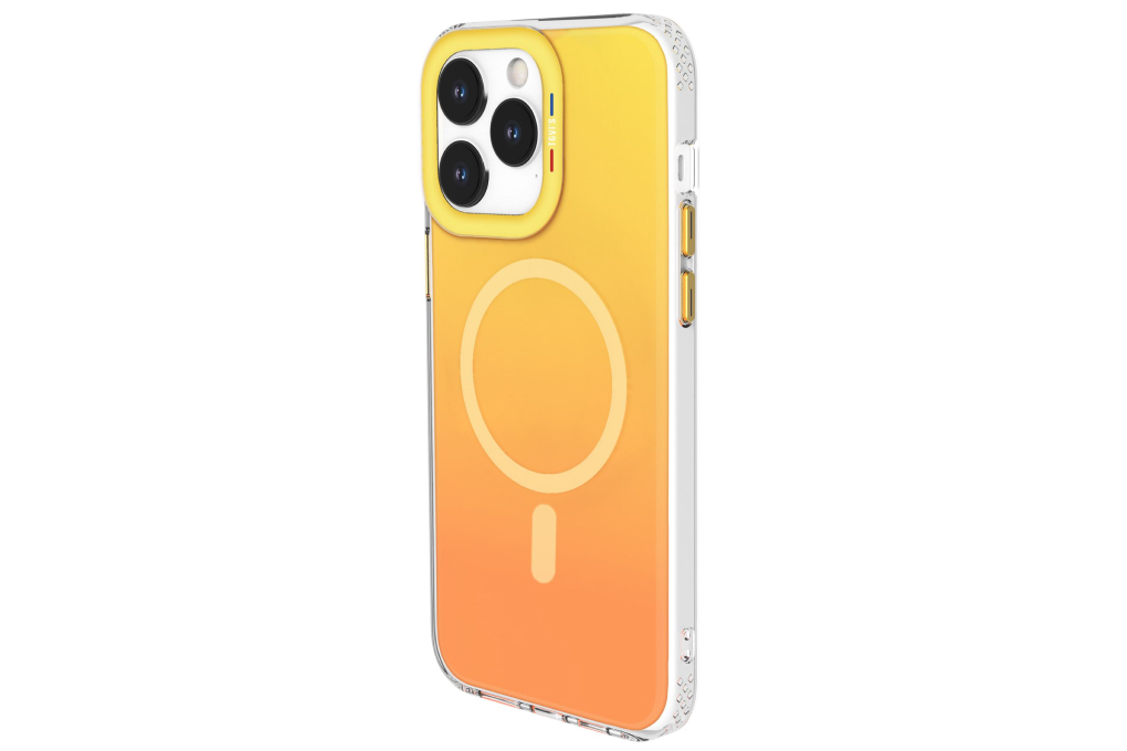Ốp lưng MagSafe iPhone 15 Pro Nhựa cứng viền dẻo TGVIS GRACE NEON Chính hãng