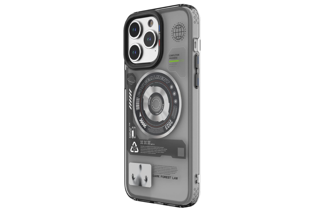 Ốp lưng MagSafe iPhone 15 Pro Max Nhựa cứng viền dẻo TGVIS SPACE EXPLORE Chính hãng
