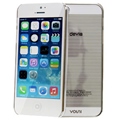 Ốp lưng nhựa mỏng iPhone 5/S Vouni Bạc trong