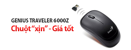 Chuột Laptop Chuột không dây Genius Traveler 6000Z
