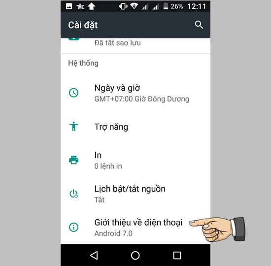 chọn Giới thiệu về điện thoại