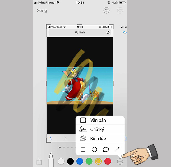Chọn dấu cộng thêm tính năng