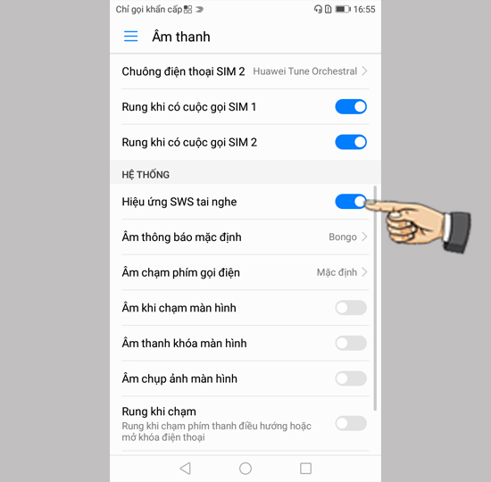 Bước 3: Bật Hiệu ứng SWS tai nghe