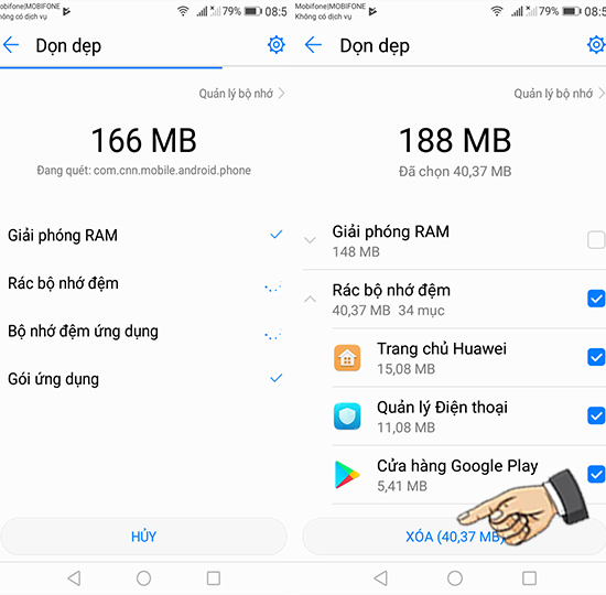 Bước 3: Tiến hành và hoàn tất.