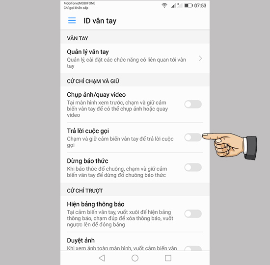 Bước 2: Bật trả lời cuộc gọi
